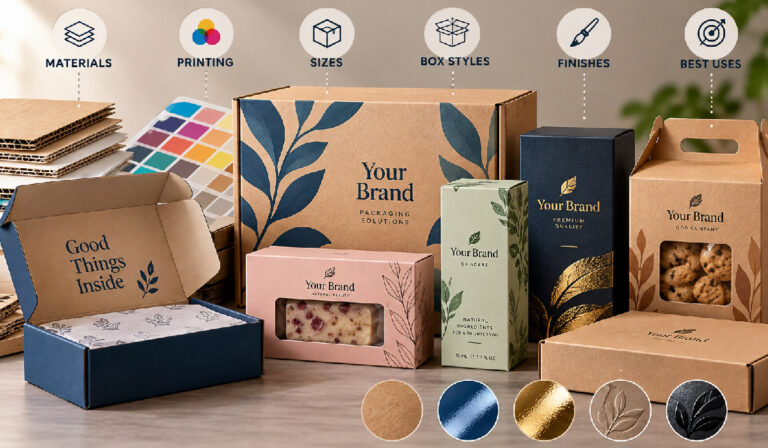 Custom Cardboard Boxes: Materials, Printing, Sizes, and Best Uses