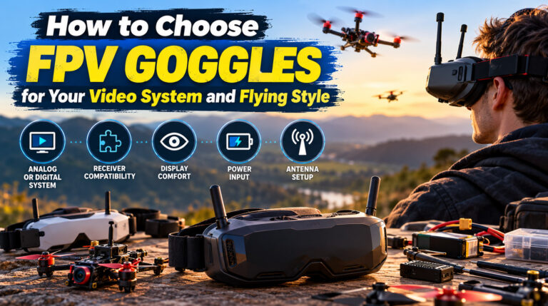 How to Choose FPV Goggles for Your Video System and Flying Style