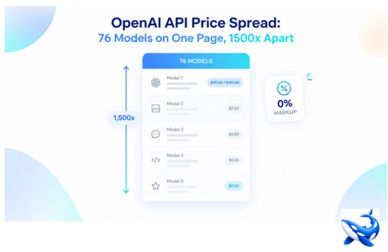 OpenAI API Price Spread: 76 Models on One Page, 1500x Apart