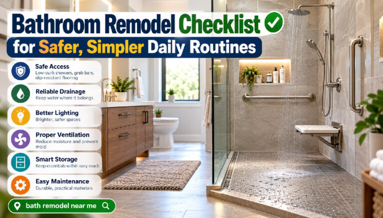 Bathroom Remodel Checklist for Safer, Simpler Daily Routines