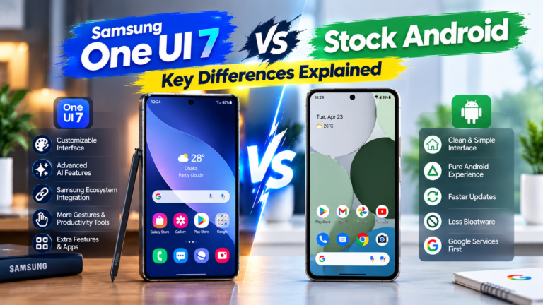 Samsung One UI 7 vs Stock Android: Key Differences Explained